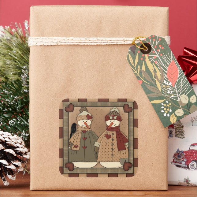 sticker de dessin animé Noël Snowman (vacances)