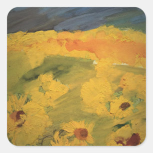 Sticker de dessin de tournesol