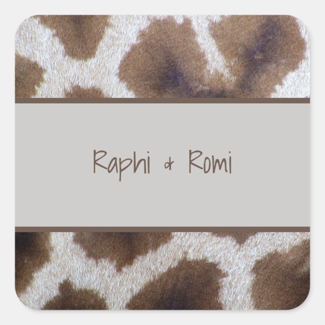 Sticker de détection de girafe (Devant)