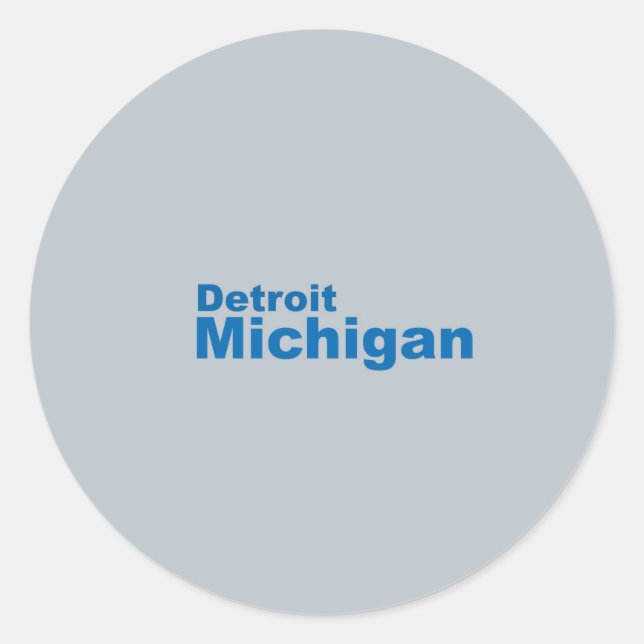 Sticker de Detroit, Michigan (Devant)