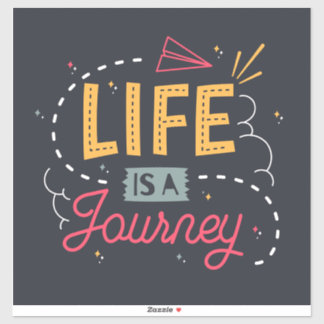 Sticker de devis de voyage inspirationnel.