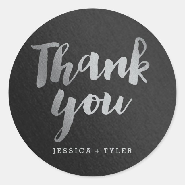 Sticker de faveur de mariage de la promesse brilla (Devant)