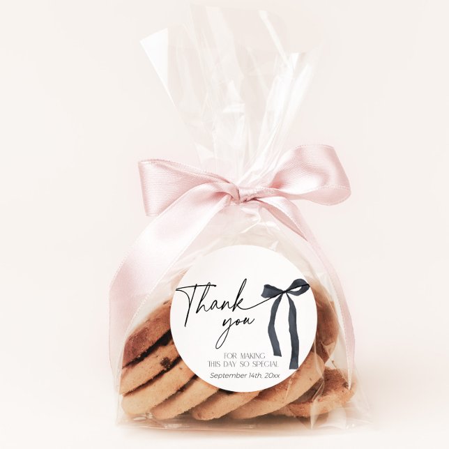 Sticker de faveur gothique noir Bow (Créateur téléchargé)