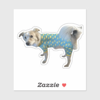 Sticker de Fee Goose - Chien adorable Awkward