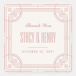 Sticker de fermeture Mariage de cadre moderne déco