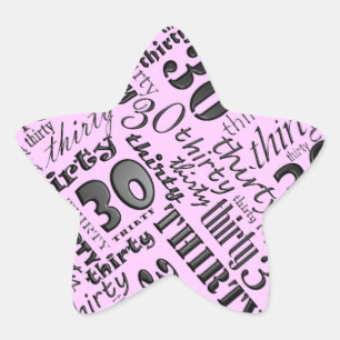 Sticker de fête du 30e anniversaire