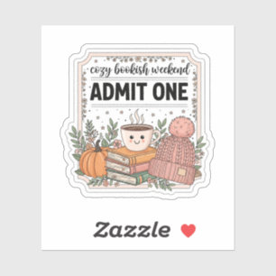 Sticker de fin de semaine - Livres d'automne migno