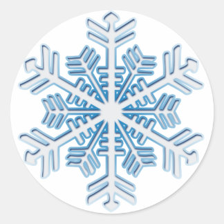 Sticker de Flocon de neige en cristal de glace