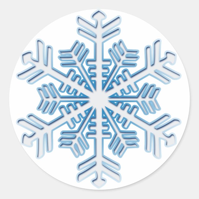 Sticker de Flocon de neige en cristal de glace (Devant)