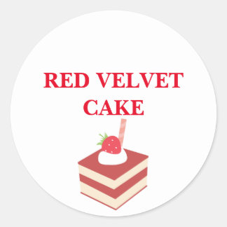 STICKER DE GÂTEAU ROUGE VELVET