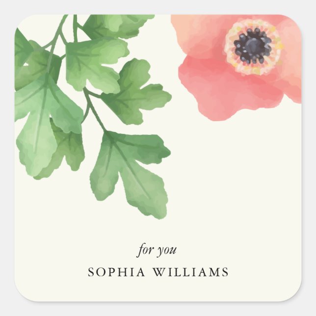 Sticker de jardin aquarelle (Devant)