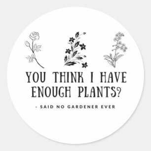 Sticker de jardinier, jardinage, Amour Plante