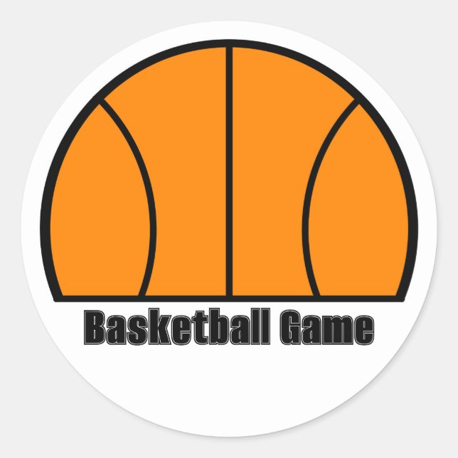 Sticker de jeu de basket-ball (Devant)
