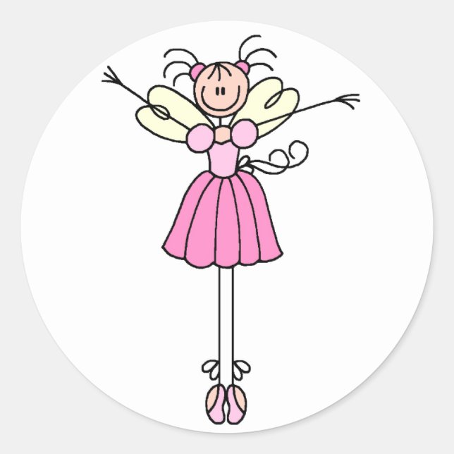 Sticker de la Figure Ballerina jolie (Devant)