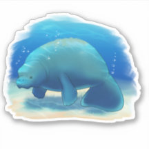 Sticker de la Floride Charity Manatee
