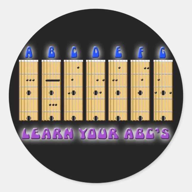 Sticker de la guitare ABC (Devant)