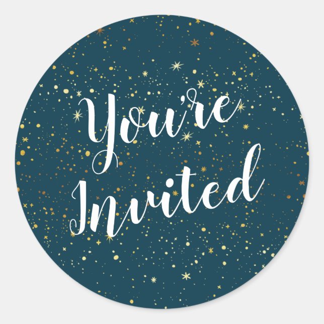 Sticker de la marine à étoiles d'or (Devant)