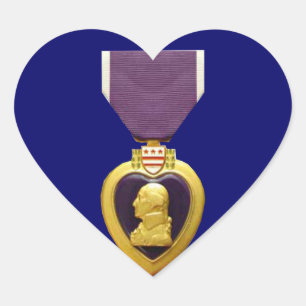 Sticker de la médaille du coeur pourpre militaire