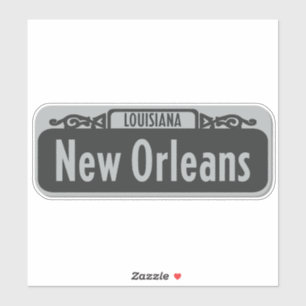Sticker de la Nouvelle-Orléans, Louisiane Street