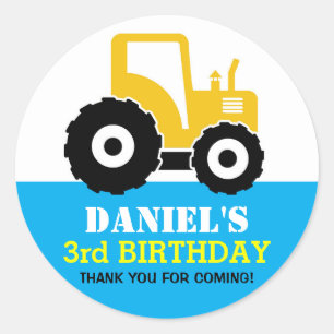 Sticker de la partie Anniversaire de enfant du tra