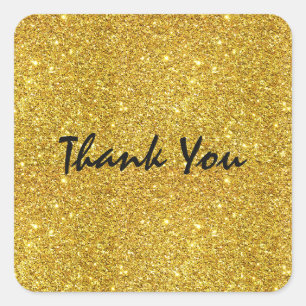 Sticker de la partie Glam Parties scintillant or