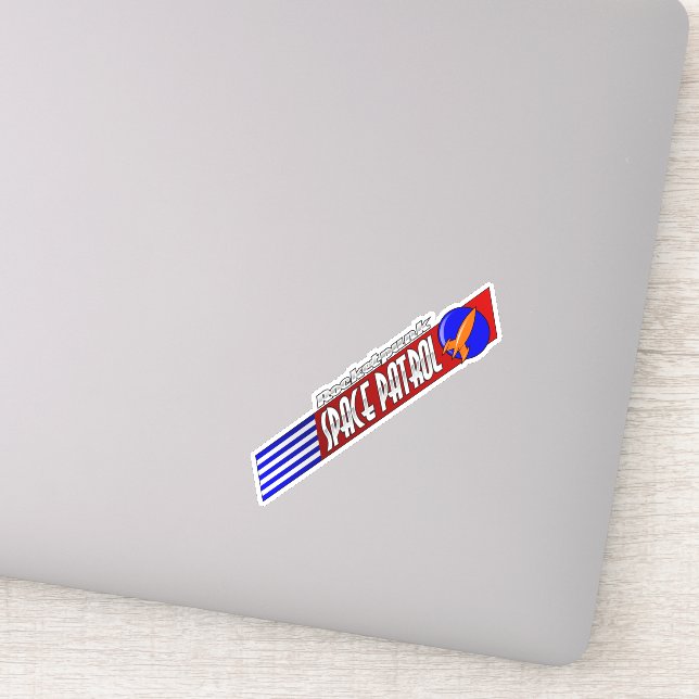 Sticker de la patrouille spatiale Rocketpunk (Détail)