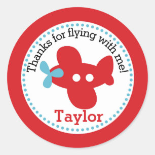Sticker de la préférence d'avion (Boys Birthday Pa