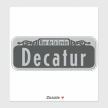 Sticker de la rue Decatur (Rue de la Levée)