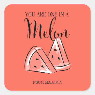 Sticker de la Saint Valentin Melon Fruit Funny