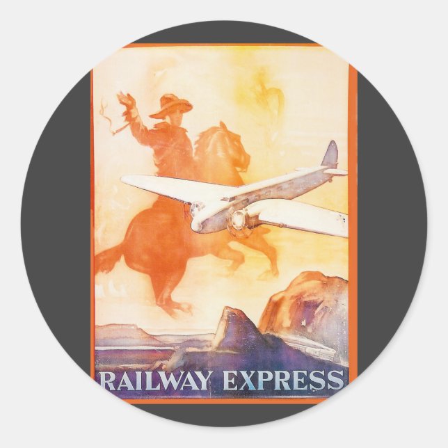Sticker de l'Agence d'Express ferroviaire 1935 (Devant)