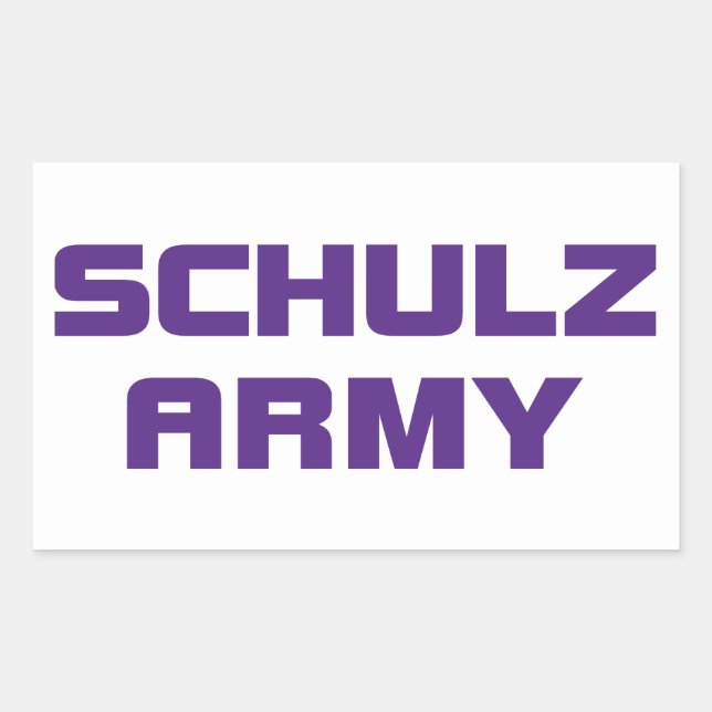 Sticker de l'armée Schulz (Devant)