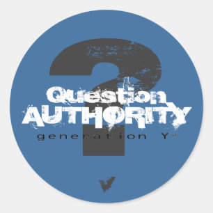Sticker de l'Autorité des questions V