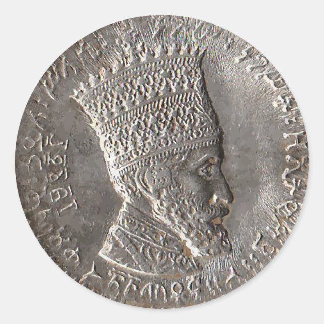 Sticker de l'empereur Selassie I (Devant)