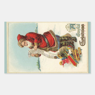 Sticker de liste père Noël