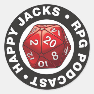 Sticker de logo Jappy Jacks d20