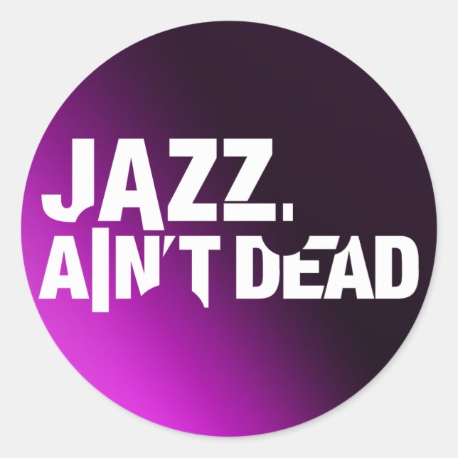 Sticker de logo Jazz Ain't Dead (Devant)