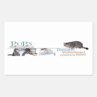 Sticker de logo PUP avec chats
