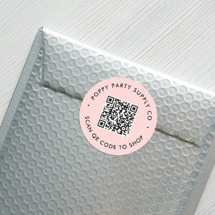 Sticker de magasin de code QR personnalisé