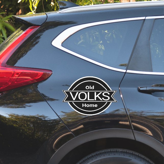 Sticker de maison Vieux VOLKS (Coté voiture)
