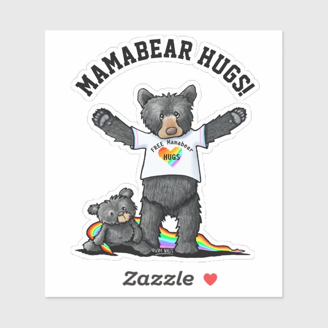 Sticker de Mamabear Hugs (Feuille)
