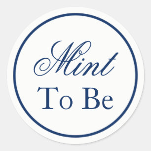Sticker de mariage "Mint to Be" - Navy