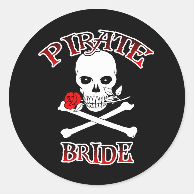 Sticker de mariée pirate (Devant)