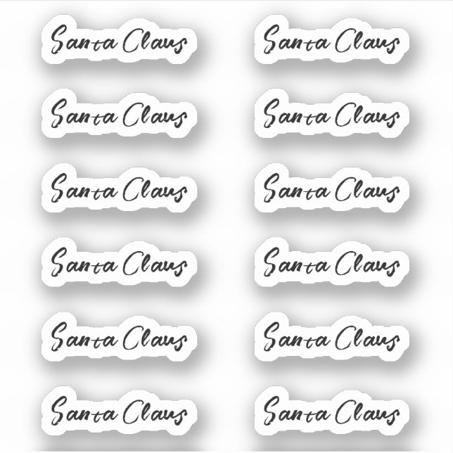 Sticker de marque Kiss-Cut Santa Claus (Devant)