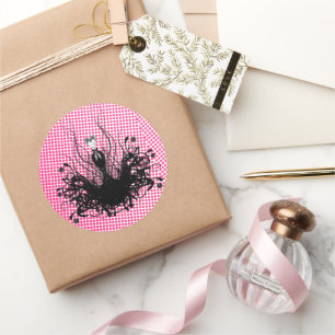 Sticker de mode Diva - Raspberry Hot Bright Pink