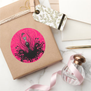 Sticker de mode Diva - Raspberry Hot Bright Pink