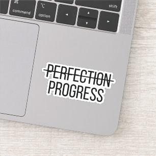 Sticker de motivation de progression non de perfec