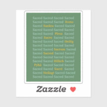 Sticker de mots sacrés