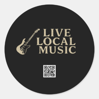 Sticker de musique locale en direct