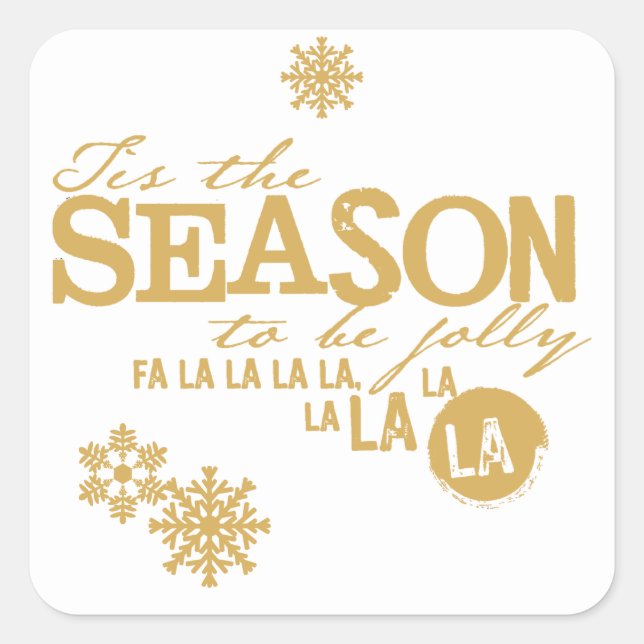 Sticker de Noël de saison (Devant)