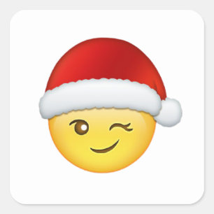 sticker de Noël Emoji heureux